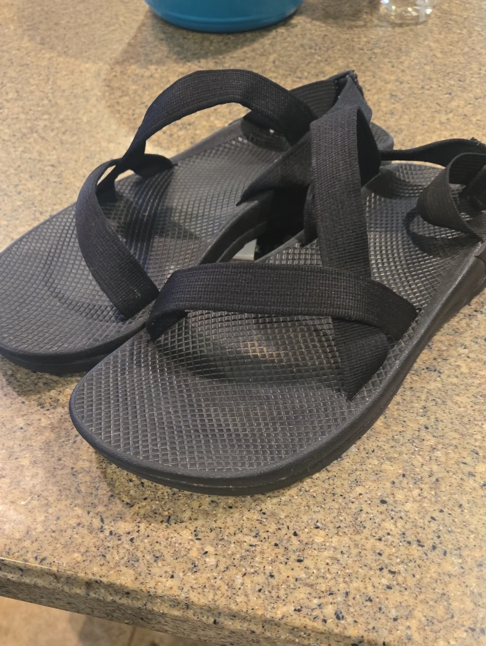Mens Black Chaco Sandals 14